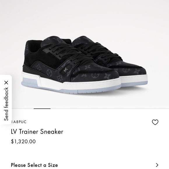 Louis Vuitton Black Men's Sneakers - Picture 1 of 12